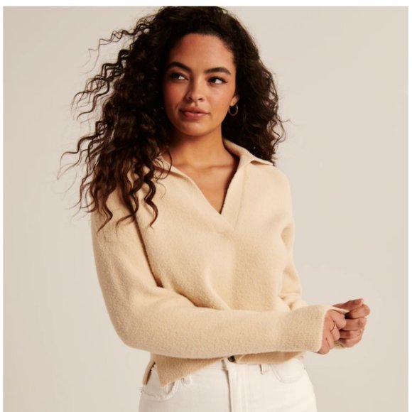 Abercrombie u0026 Fitch | Sweaters | Abercrombie Dreamlush Notch Neck Polo  Sweater | Poshmark